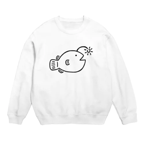 チョウチンアンコウ② Crew Neck Sweatshirt