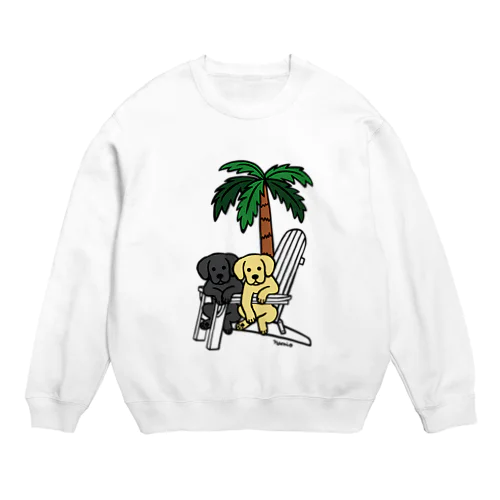 デッキチェアのラブラドール Crew Neck Sweatshirt