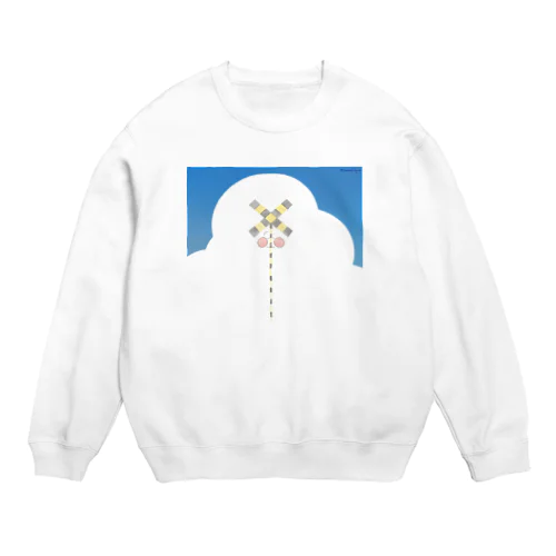 あの夏と踏み切り Crew Neck Sweatshirt