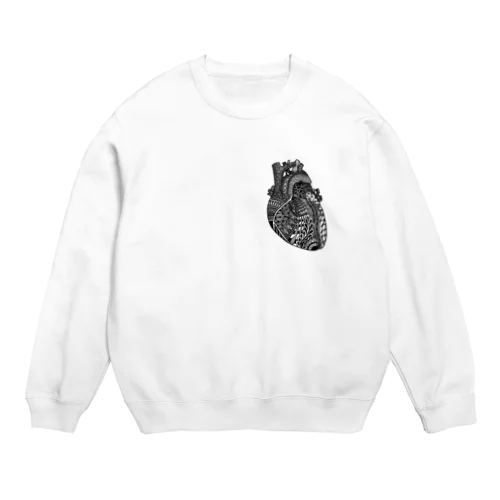 心臓しんぞうアート　TOPS Crew Neck Sweatshirt