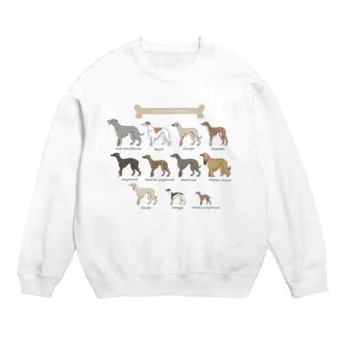 Sighthound Friends(淡色推奨) Crew Neck Sweatshirt