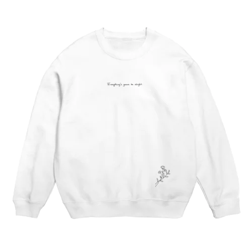 flower Crew Neck Sweatshirt