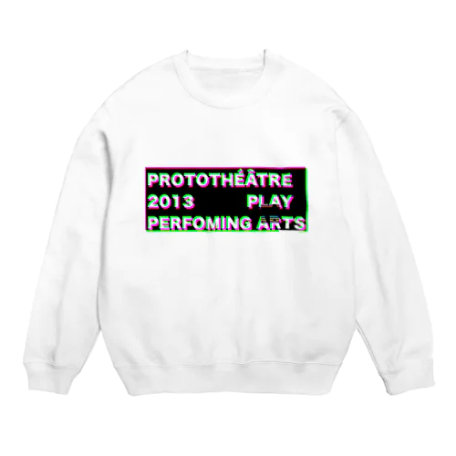 PROTOTHÉÂTRE 　割れ Crew Neck Sweatshirt