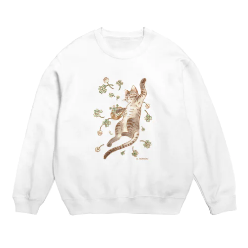 幸運招き猫 Crew Neck Sweatshirt