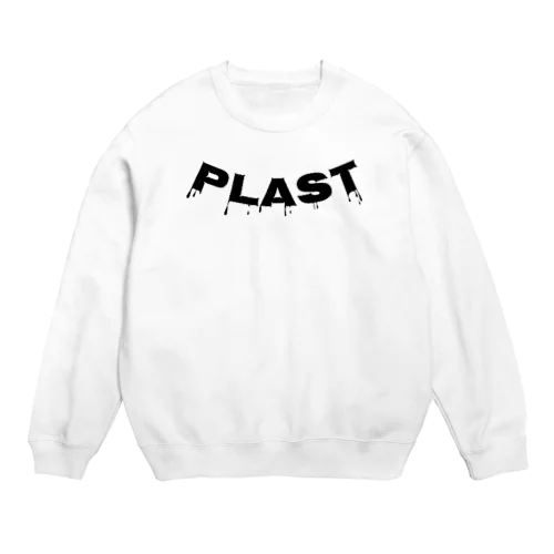 PLAST melt&curve logo Crew Neck Sweatshirt