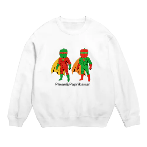ピーマン&パプリカマン Crew Neck Sweatshirt