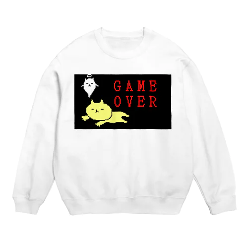 ねこしゃんゲームオーバー Crew Neck Sweatshirt