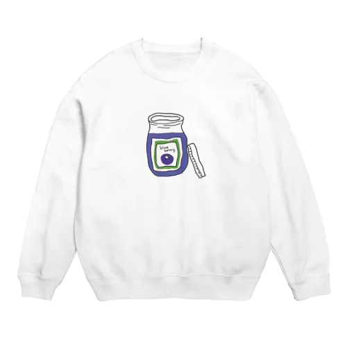 パンのお供ブルーベリー Crew Neck Sweatshirt