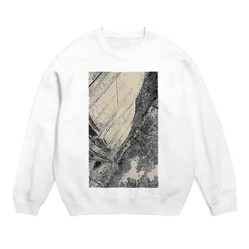 口紅の染みを　　し　ど　ろ　も　ど　ろ　　弁解する彼氏  Crew Neck Sweatshirt