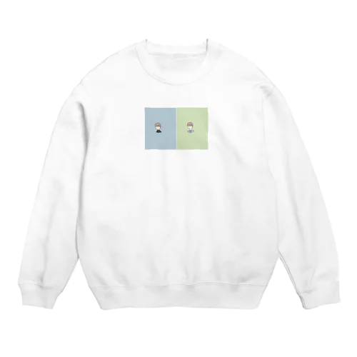 学ランとブレザーきてる男の子 Crew Neck Sweatshirt