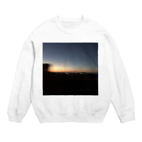 夜が朝に溶ける瞬間 Crew Neck Sweatshirt