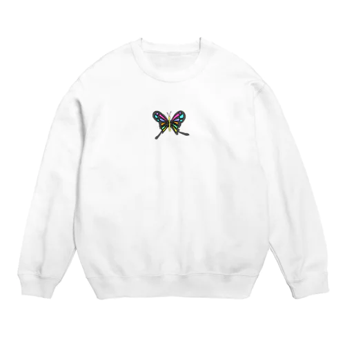 バタフライ Crew Neck Sweatshirt