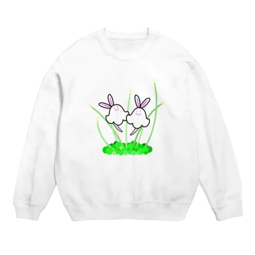 うさぎ苔ちゃん Crew Neck Sweatshirt