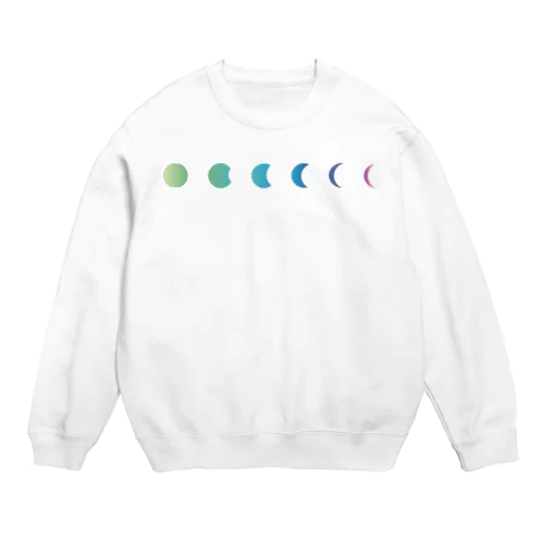 月の満ち欠け Crew Neck Sweatshirt