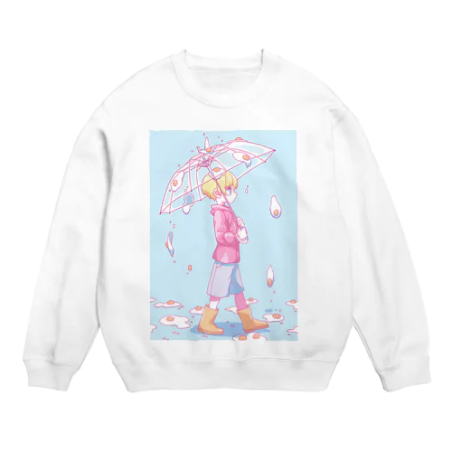 雨のちたまご Crew Neck Sweatshirt