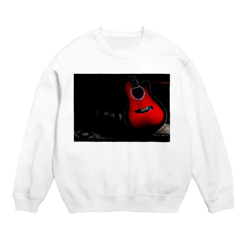 赤いギター Crew Neck Sweatshirt