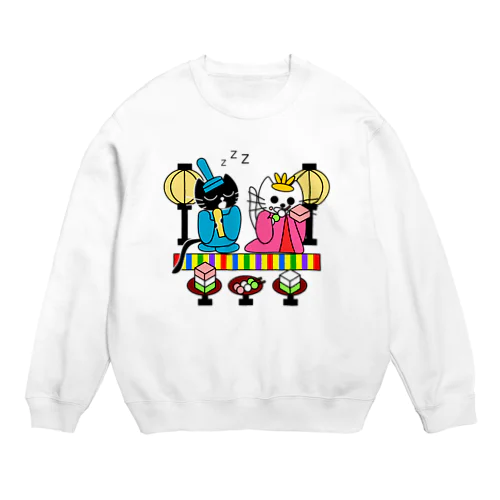 たまとクロの雛祭り Crew Neck Sweatshirt