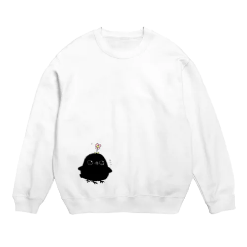 花のヤタちゃん Crew Neck Sweatshirt