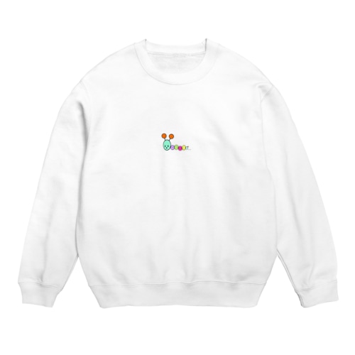 むりむりーいもむしくん Crew Neck Sweatshirt