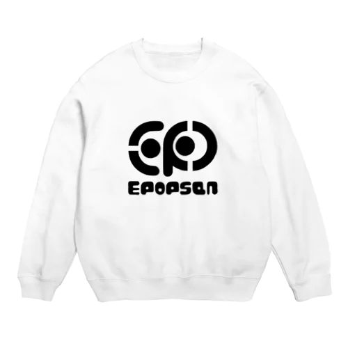 イポップサンロゴマーク黒 Crew Neck Sweatshirt