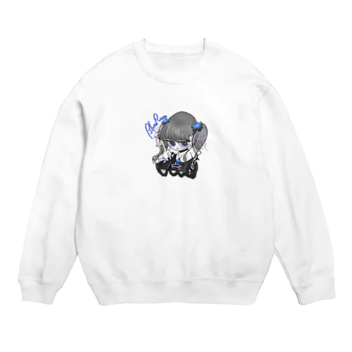 青バラ病みガール Crew Neck Sweatshirt