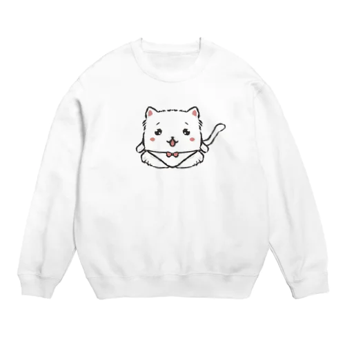 一頭身パンツぬこ Crew Neck Sweatshirt