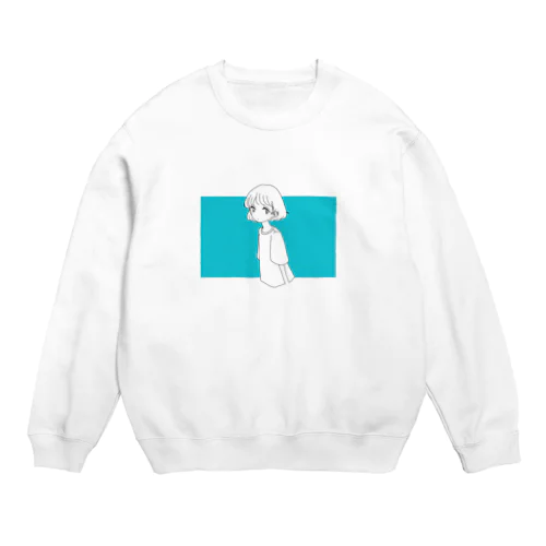 ショートの女の子 Crew Neck Sweatshirt