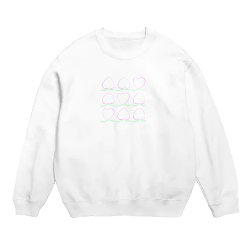 桃ビンゴ Crew Neck Sweatshirt