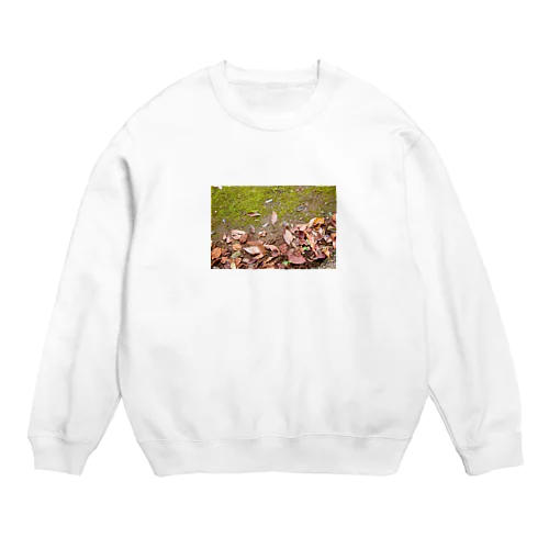 しょっぱい落ち葉 Crew Neck Sweatshirt