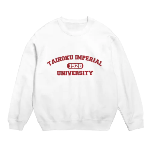 台北帝国大学グッズ/紅 Crew Neck Sweatshirt