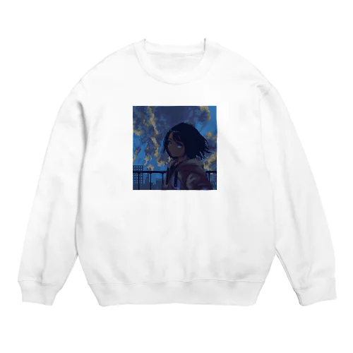 蒼と少女 Crew Neck Sweatshirt