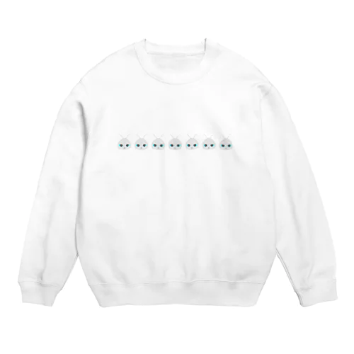 薄いグレーのニャンコ Crew Neck Sweatshirt