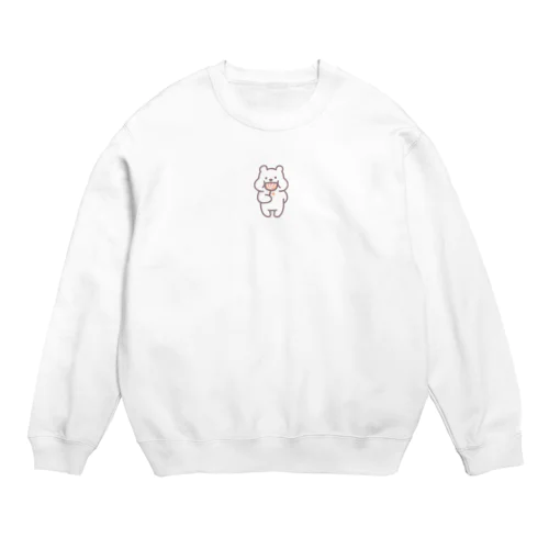 LITTLE WHITE BEARS(もぐもぐ） Crew Neck Sweatshirt