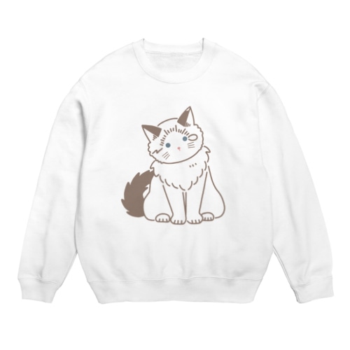 ラグドールのあおこ Crew Neck Sweatshirt