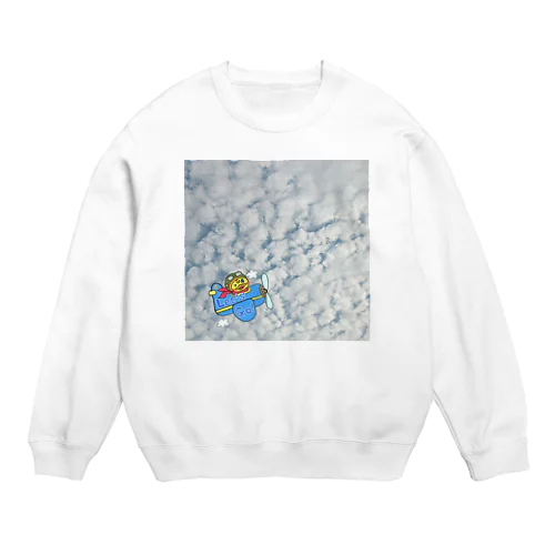 アヒルのピースケ空 Crew Neck Sweatshirt