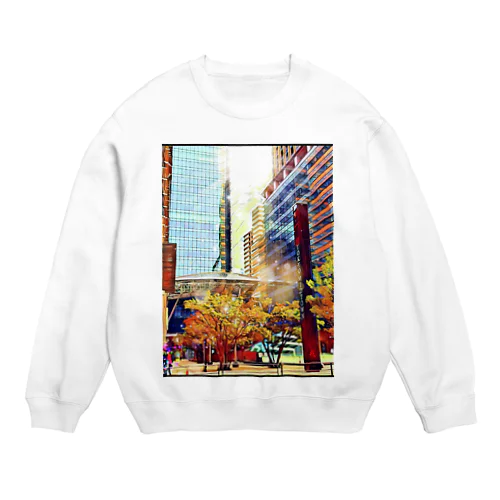 a-269 Tokyo mid town 秋 Tokyo oppidum medium autumni Crew Neck Sweatshirt