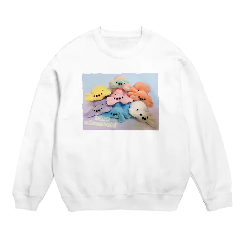 カラフルなハエトリグモの赤ちゃんたち Crew Neck Sweatshirt