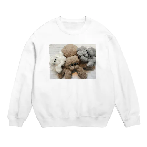 ハエトリグモのぬいぐるみ  Crew Neck Sweatshirt