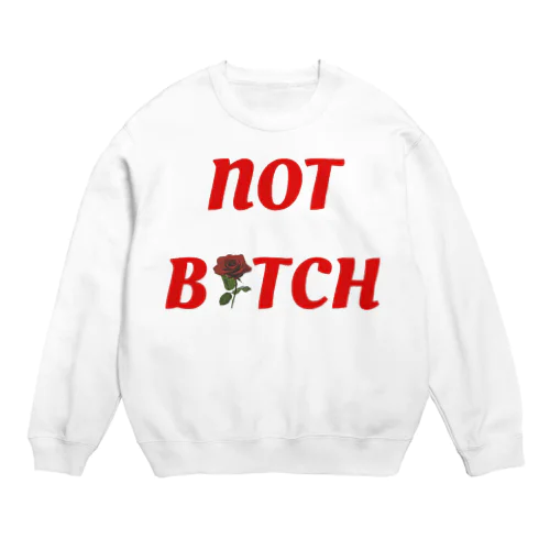 NOTBITCH logo Crew Neck Sweatshirt