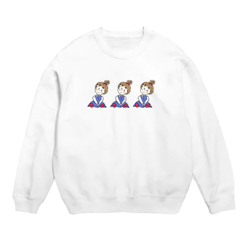 381おてんばおだんごガール Crew Neck Sweatshirt