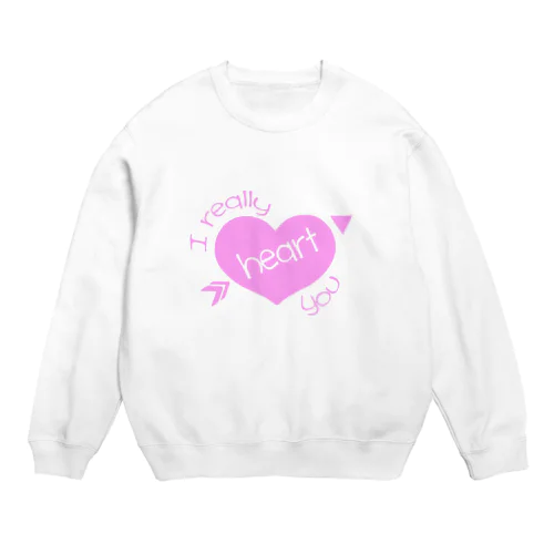 i really heart you デザイン Crew Neck Sweatshirt