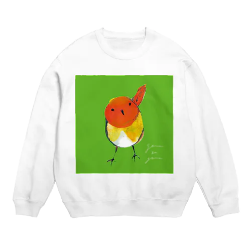 こまどりと草色 Crew Neck Sweatshirt