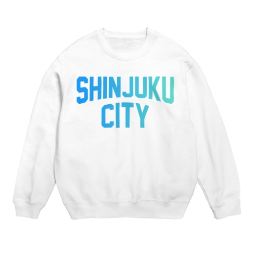 新宿区 SHINJUKU CITY ロゴブルー Crew Neck Sweatshirt