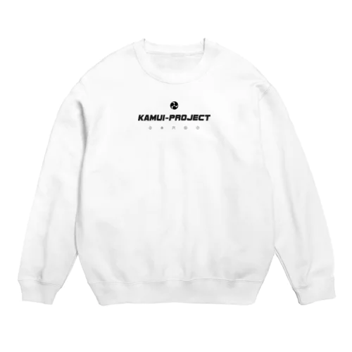 KAMUI-Project :[simple logo black] Crew Neck Sweatshirt