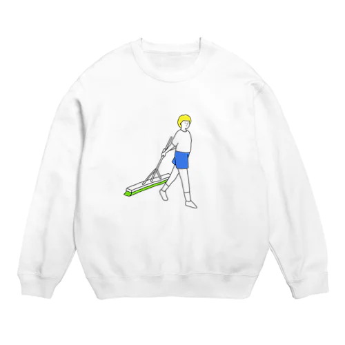 テニス　ブラシがけ　カラー Crew Neck Sweatshirt
