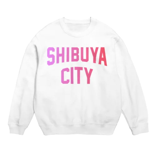 渋谷区 SHIBUYA WARD ロゴピンク Crew Neck Sweatshirt