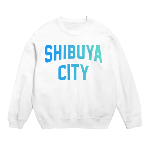 渋谷区 SHIBUYA WARD ロゴブルー Crew Neck Sweatshirt