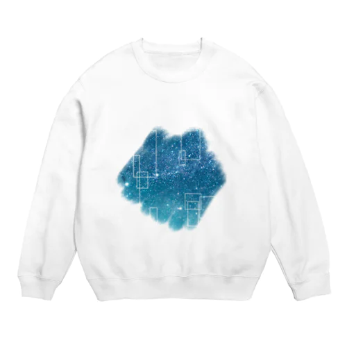 夜空の絵の具/ Crew Neck Sweatshirt