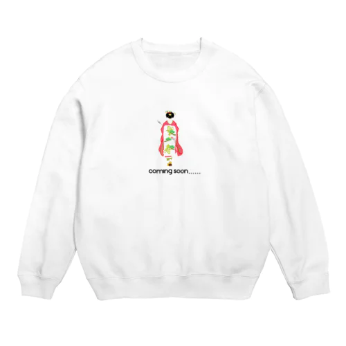 サンパチマイクを持った舞妓 Crew Neck Sweatshirt