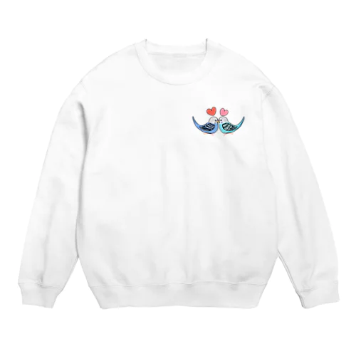 らぶらぶセキセイ② Crew Neck Sweatshirt